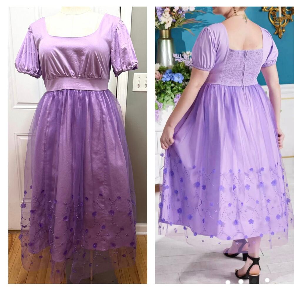 Her Universe Plus Size 0 Kate Sharma Bridgerton Midi Cocktail Party Formal Dress